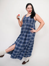 Load image into Gallery viewer, Plaid babydoll jumper dress (L-XL)
