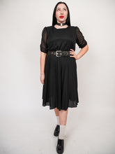 Load image into Gallery viewer, Vintage black secretary dress (XL)
