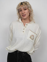 Load image into Gallery viewer, Vintage cream collared knit (M-L)
