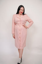 Load image into Gallery viewer, Vintage petal pink blazer dress (XL)
