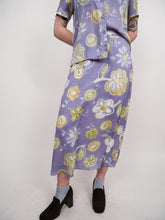 Load image into Gallery viewer, Lavendar floral motif skirt set (M-L)
